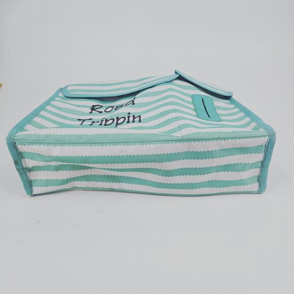 Thirty One Pack and Pull Caddy Aqua White Baby Bag for Diaper Wipes Road Trip - Picture 3 of 11